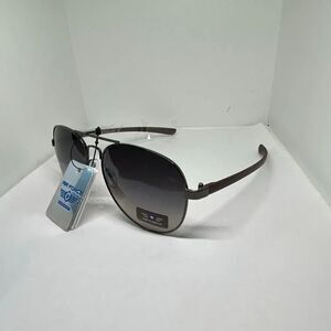 Air Force Aviator Sunglasses UV400 Metal Frame Wood Grain Temples New